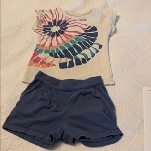 Mount Beauty graphic tea plus Boat Dock Shorts